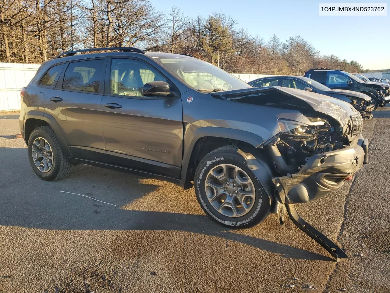 2022 Jeep Cherokee Trailhawk VIN: 1C4PJMBX4ND523762 Lot: 79196234