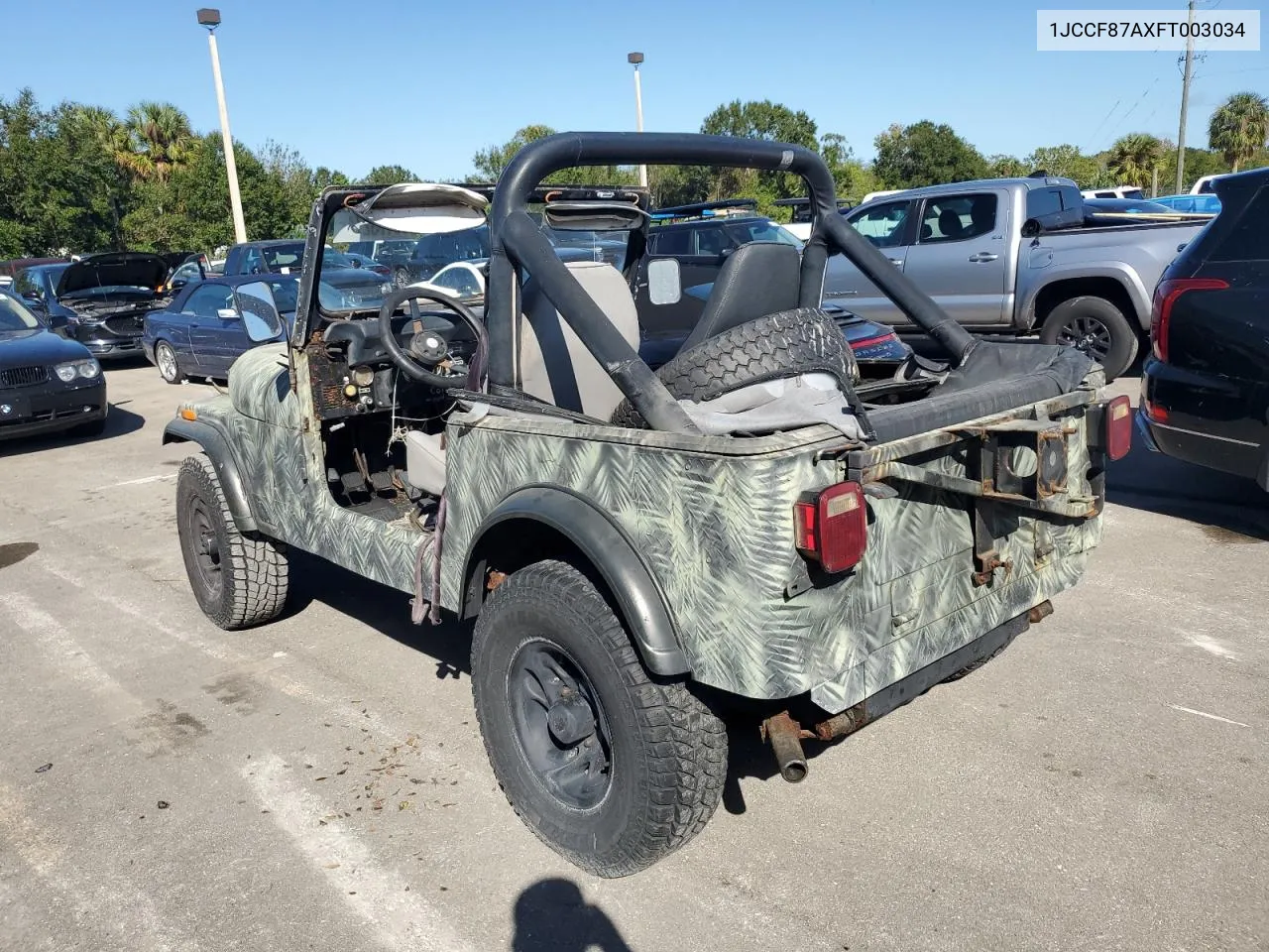 1985 Jeep Jeep Cj7 VIN: 1JCCF87AXFT003034 Lot: 75175274