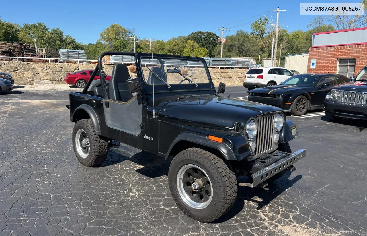 1986 Jeep Jeep Cj7 VIN: 1JCCM87A8GT005257 Lot: 73515554