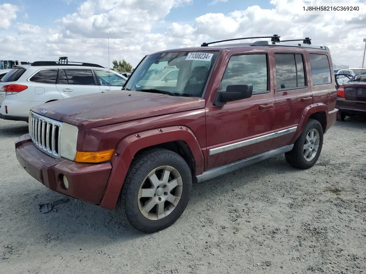 2006 Jeep Commander Limited VIN: 1J8HH58216C369240 Lot: 71308234