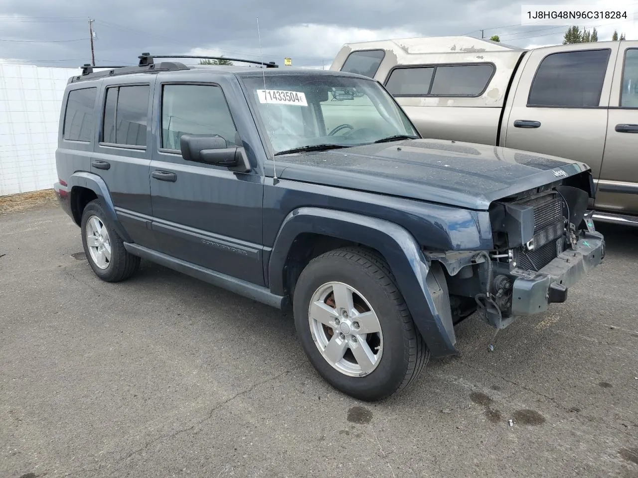 2006 Jeep Commander VIN: 1J8HG48N96C318284 Lot: 71433504