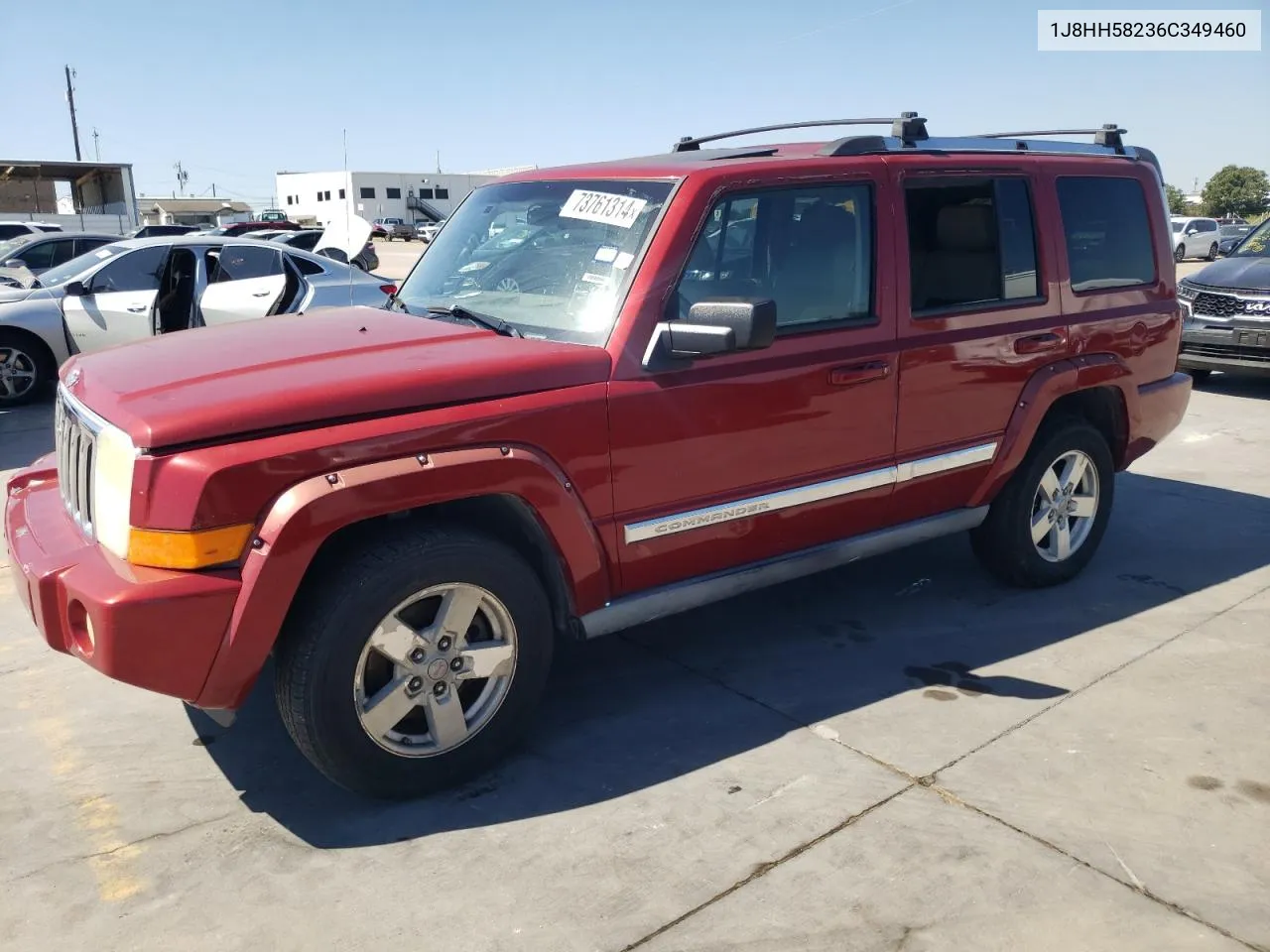 2006 Jeep Commander Limited VIN: 1J8HH58236C349460 Lot: 73761314