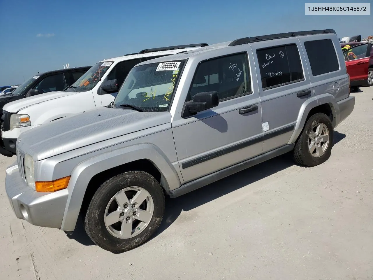 2006 Jeep Commander VIN: 1J8HH48K06C145872 Lot: 74658634