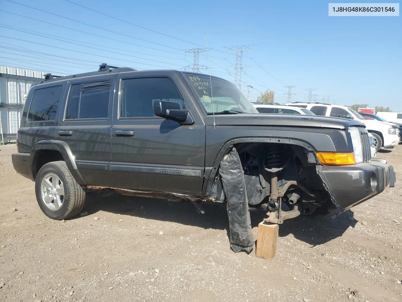 2006 Jeep Commander VIN: 1J8HG48K86C301546 Lot: 75134464