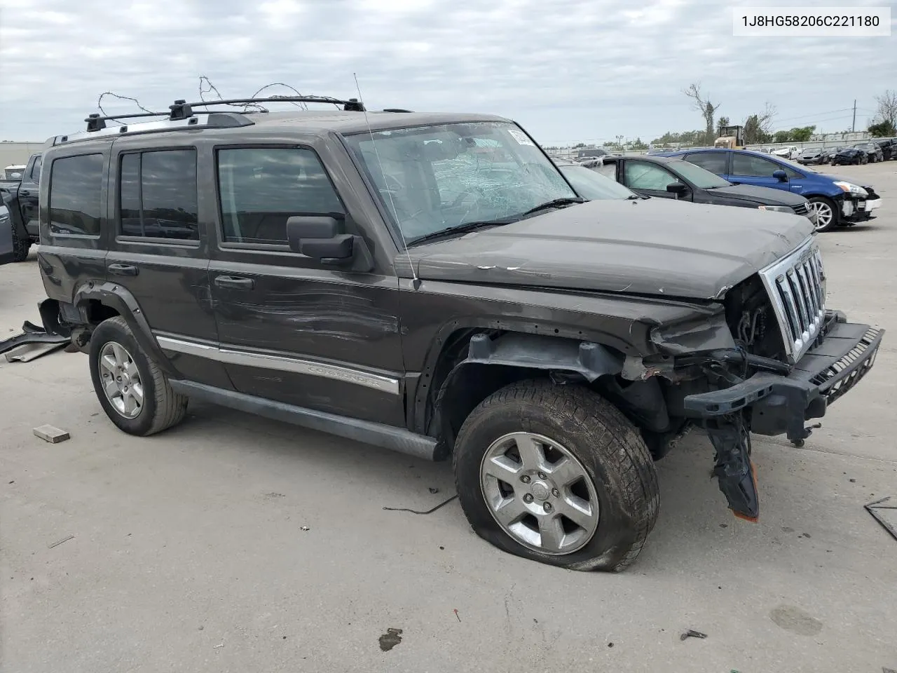 2006 Jeep Commander Limited VIN: 1J8HG58206C221180 Lot: 75224834