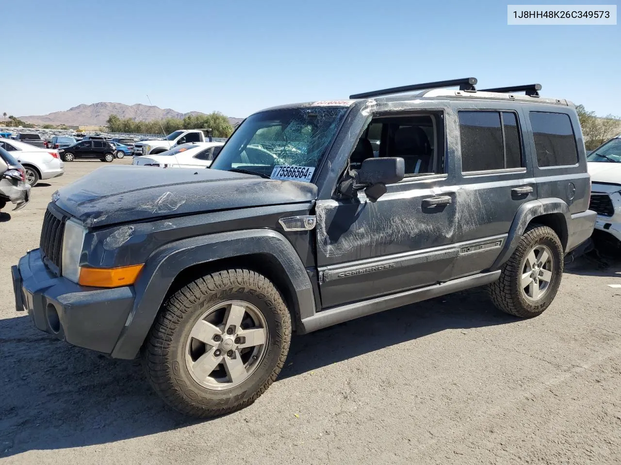 2006 Jeep Commander VIN: 1J8HH48K26C349573 Lot: 75566564