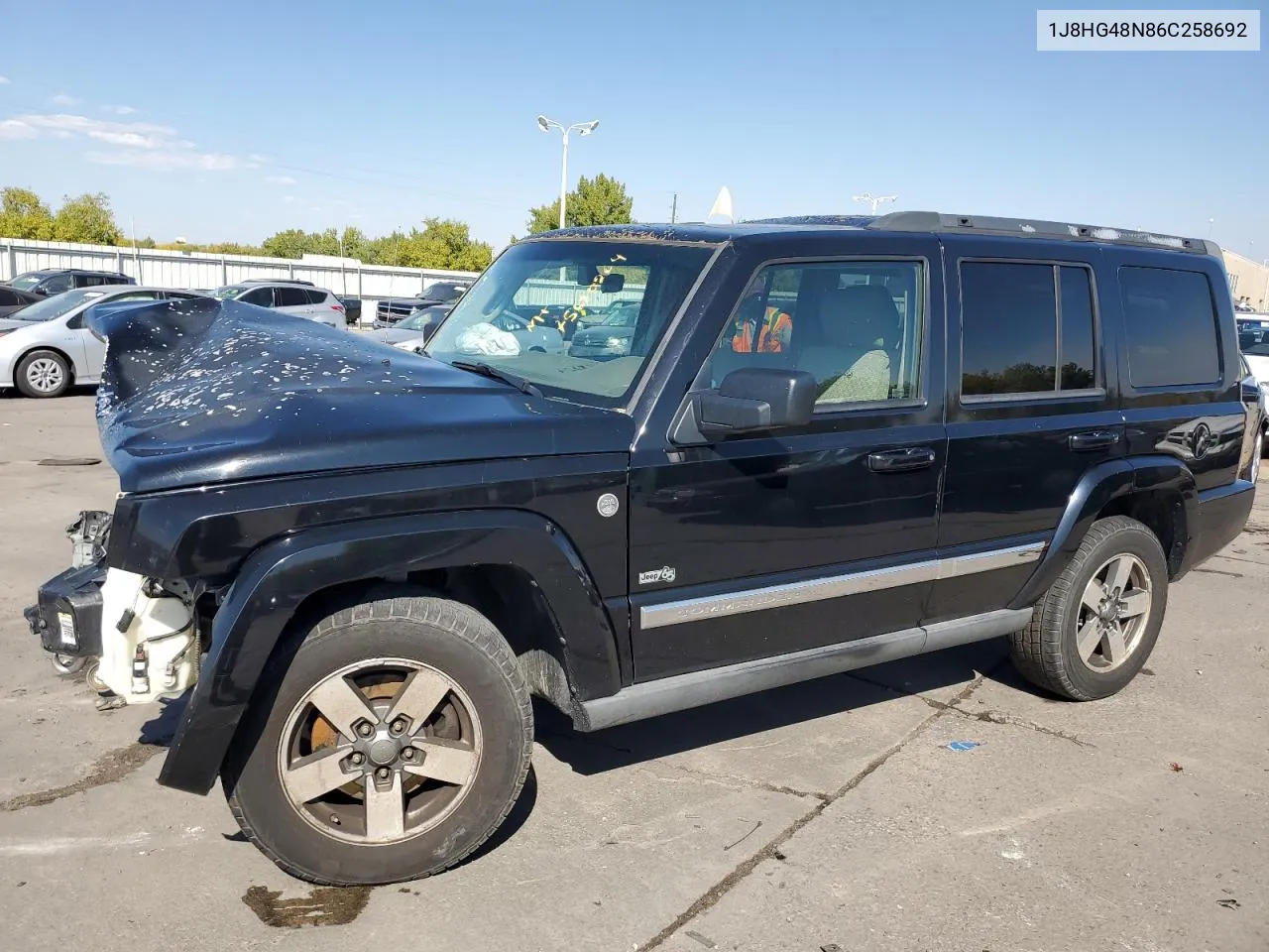 2006 Jeep Commander VIN: 1J8HG48N86C258692 Lot: 75680264