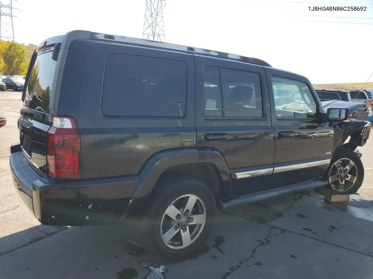 2006 Jeep Commander VIN: 1J8HG48N86C258692 Lot: 75680264