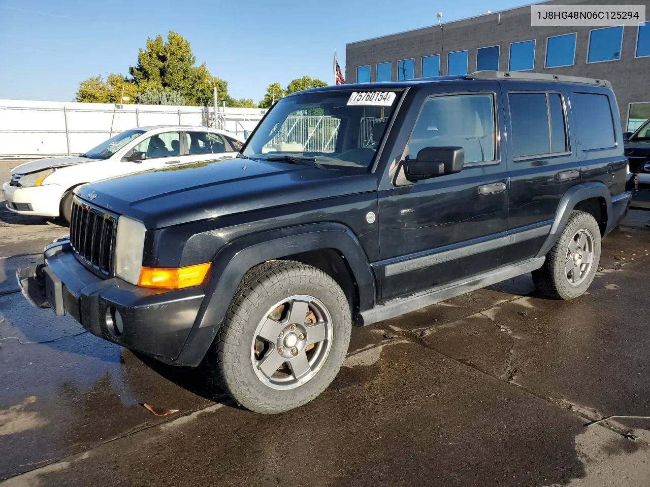 2006 Jeep Commander VIN: 1J8HG48N06C125294 Lot: 75760154