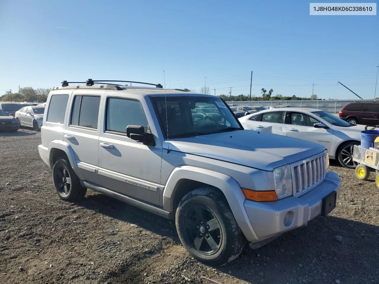 2006 Jeep Commander VIN: 1J8HG48K06C338610 Lot: 76795064