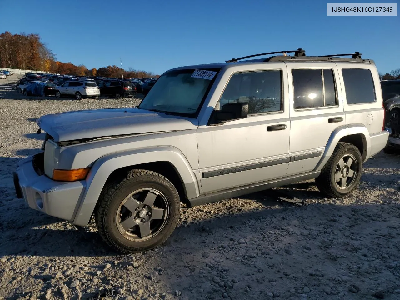 2006 Jeep Commander VIN: 1J8HG48K16C127349 Lot: 77330114