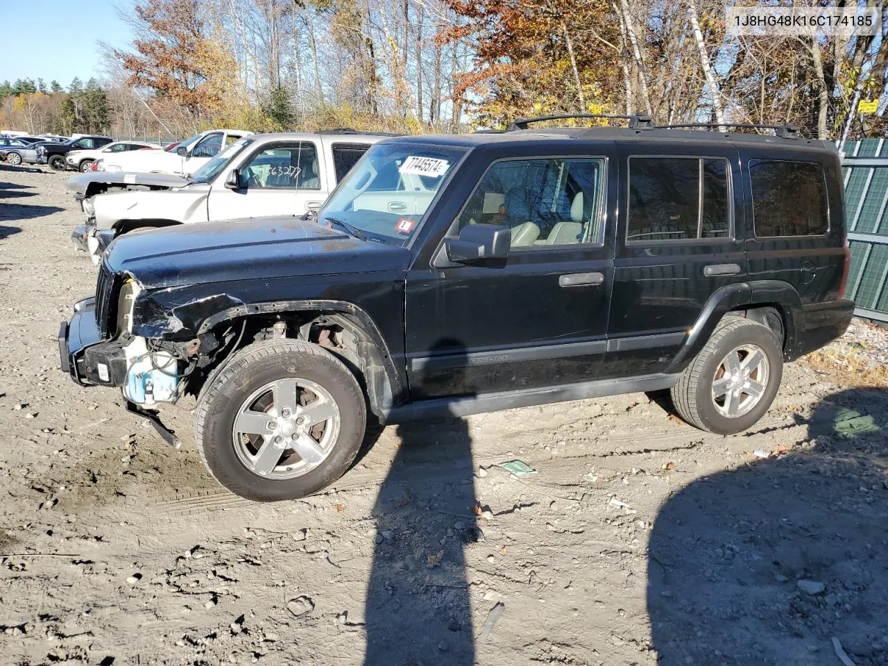 2006 Jeep Commander VIN: 1J8HG48K16C174185 Lot: 77445574