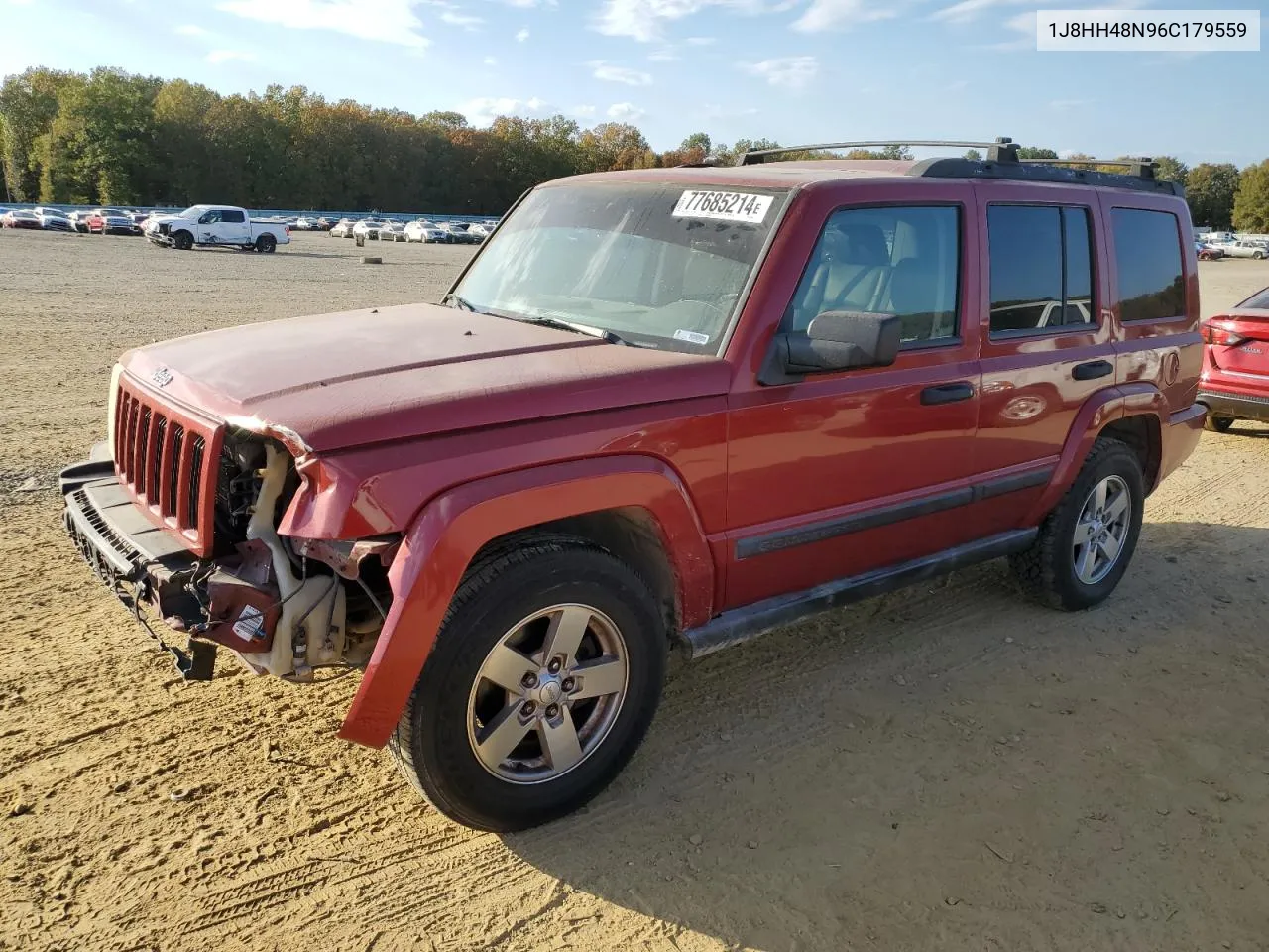 2006 Jeep Commander VIN: 1J8HH48N96C179559 Lot: 77685214