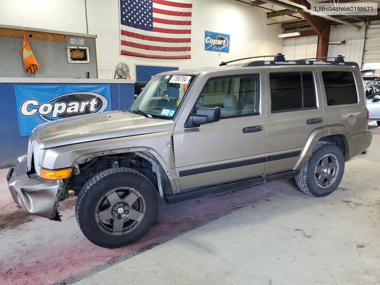 2006 Jeep Commander VIN: 1J8HG48N66C198671 Lot: 77860784