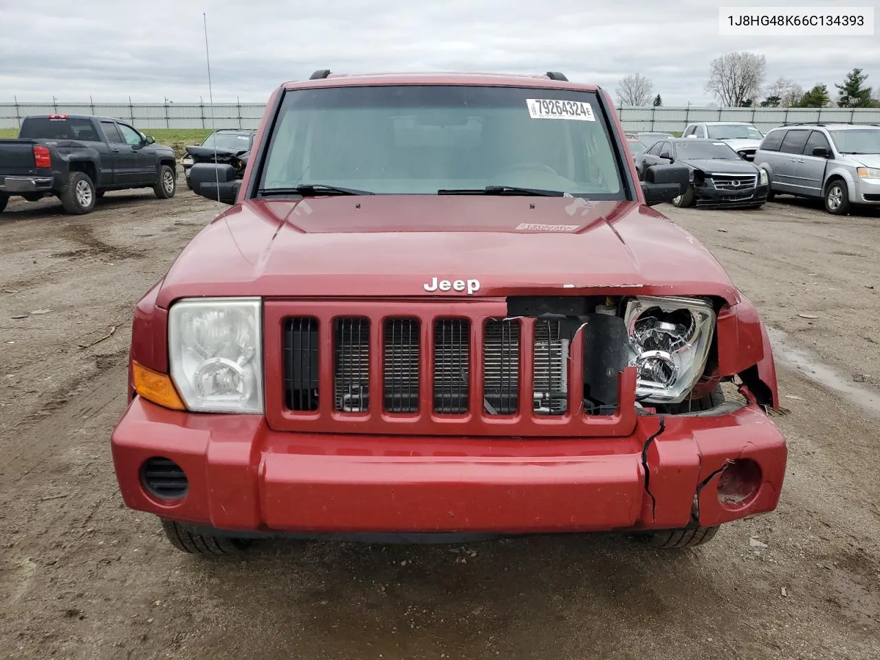 2006 Jeep Commander VIN: 1J8HG48K66C134393 Lot: 79264324