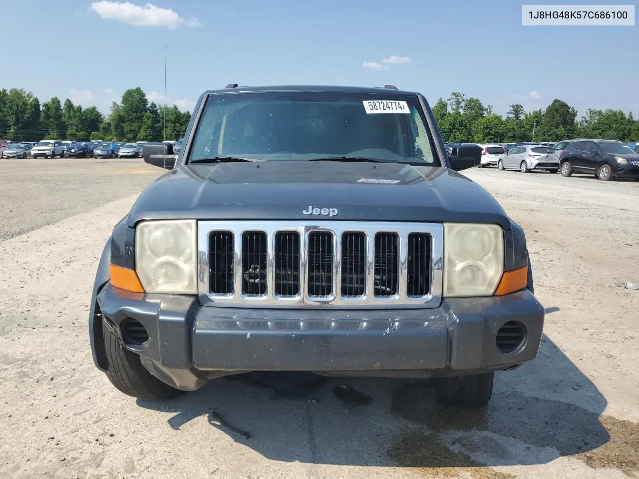 2007 Jeep Commander VIN: 1J8HG48K57C686100 Lot: 58724774