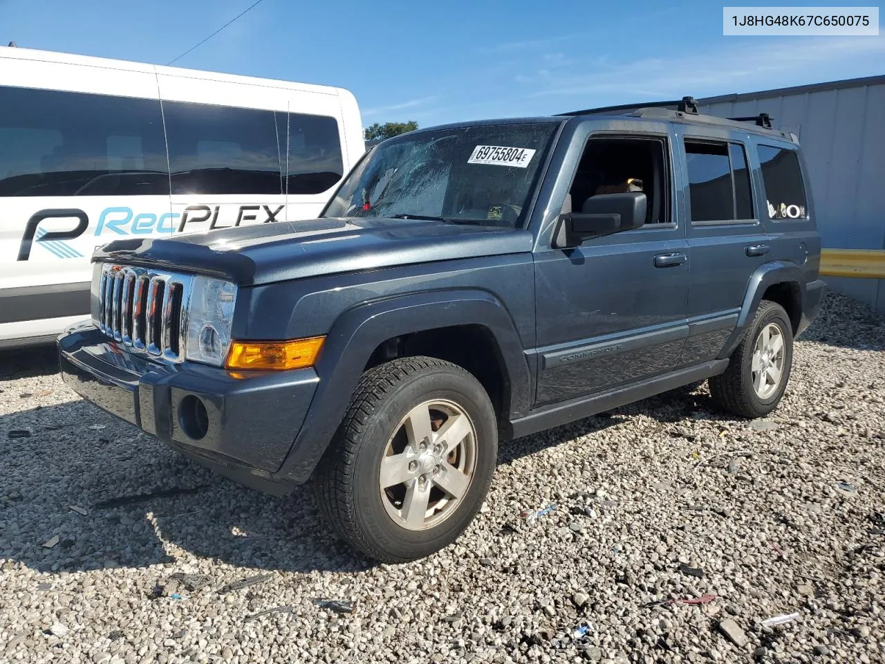 2007 Jeep Commander VIN: 1J8HG48K67C650075 Lot: 69755804