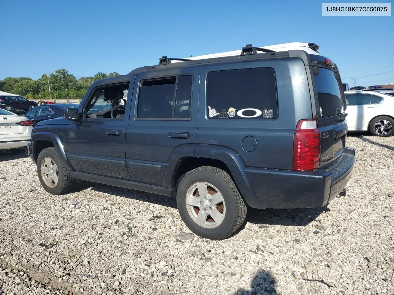 2007 Jeep Commander VIN: 1J8HG48K67C650075 Lot: 69755804