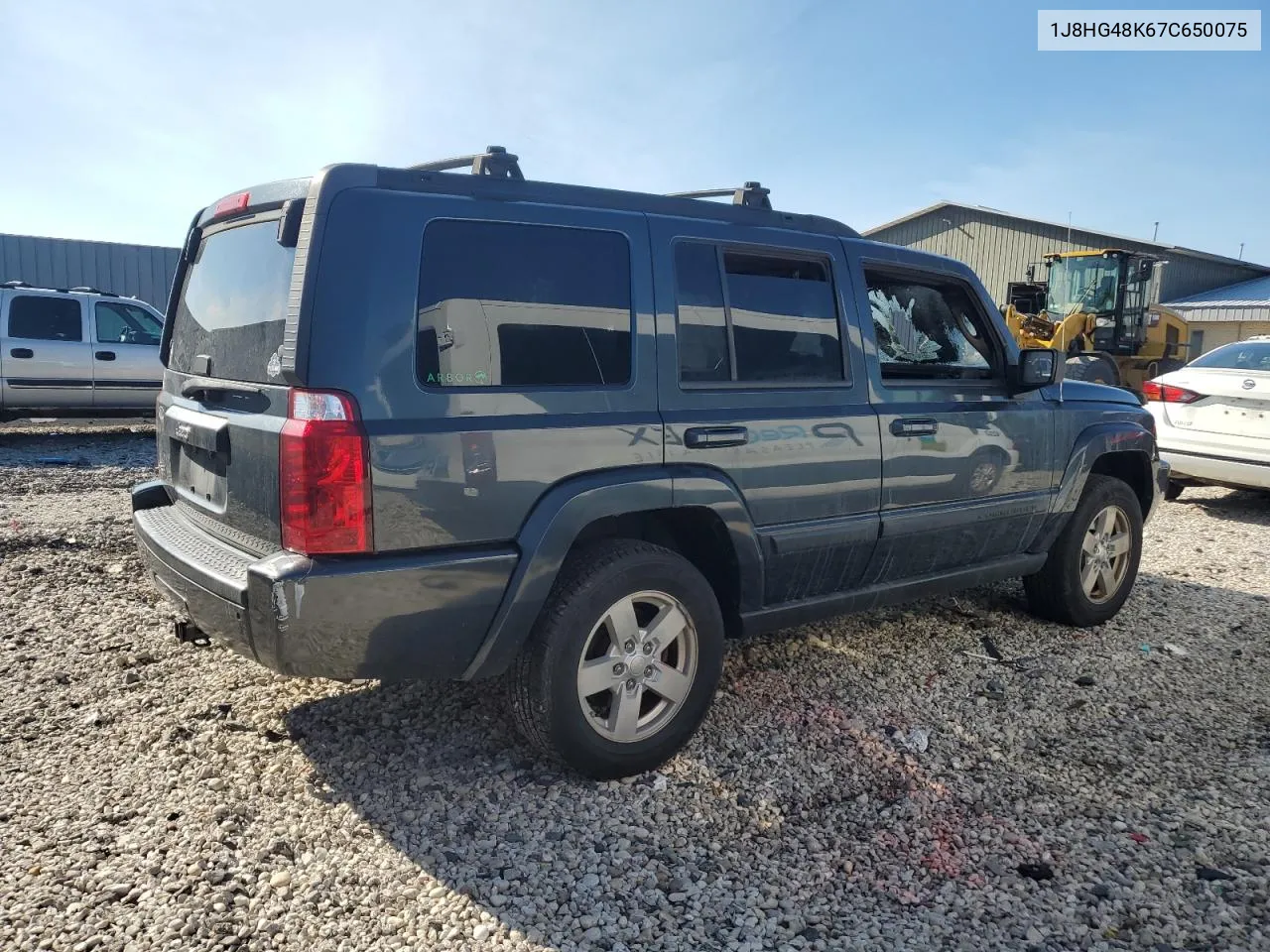 2007 Jeep Commander VIN: 1J8HG48K67C650075 Lot: 69755804