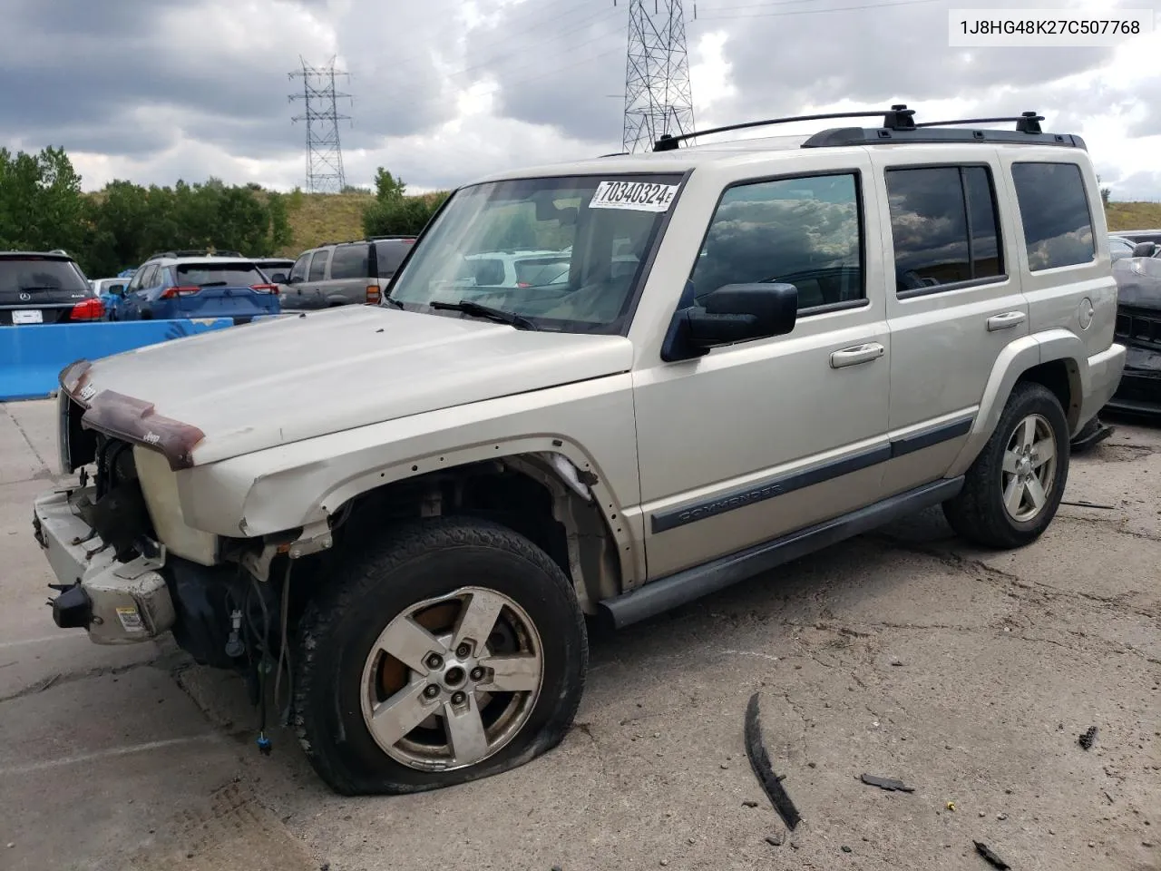 2007 Jeep Commander VIN: 1J8HG48K27C507768 Lot: 70340324