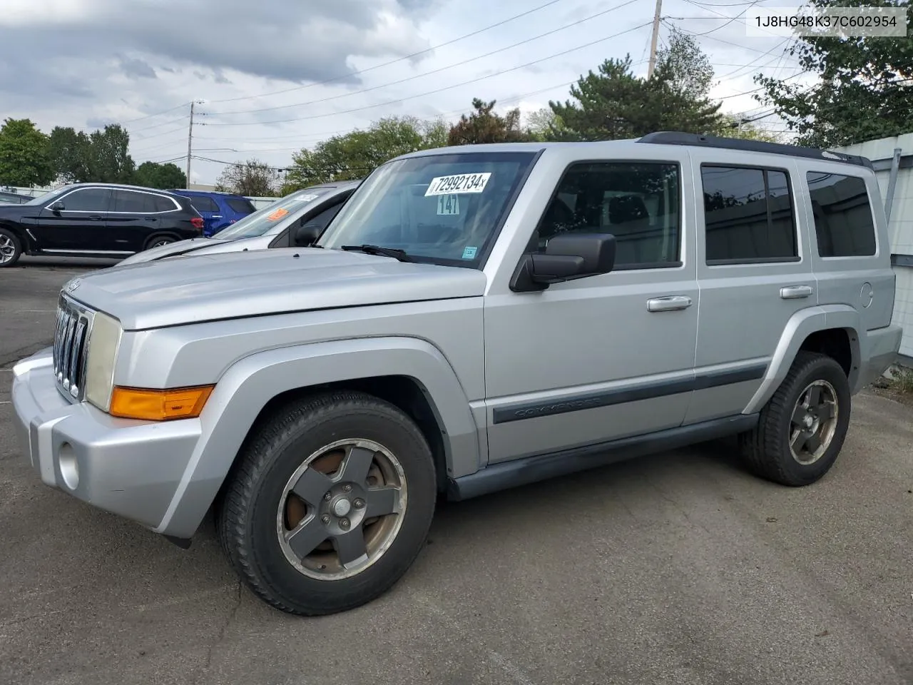 2007 Jeep Commander VIN: 1J8HG48K37C602954 Lot: 72992134