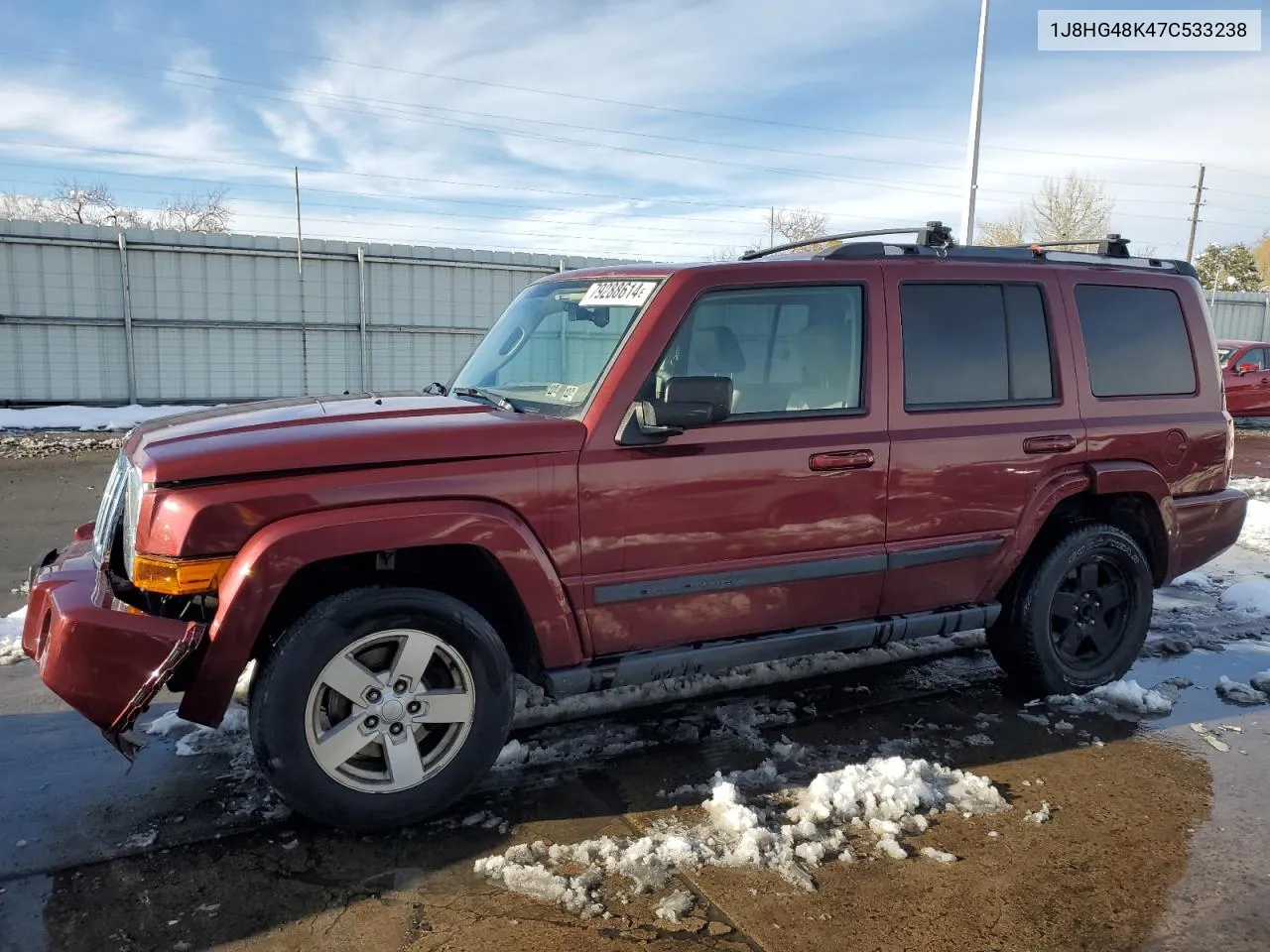 2007 Jeep Commander VIN: 1J8HG48K47C533238 Lot: 79288614