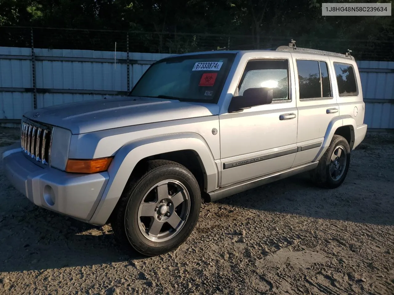 2008 Jeep Commander Sport VIN: 1J8HG48N58C239634 Lot: 67333874