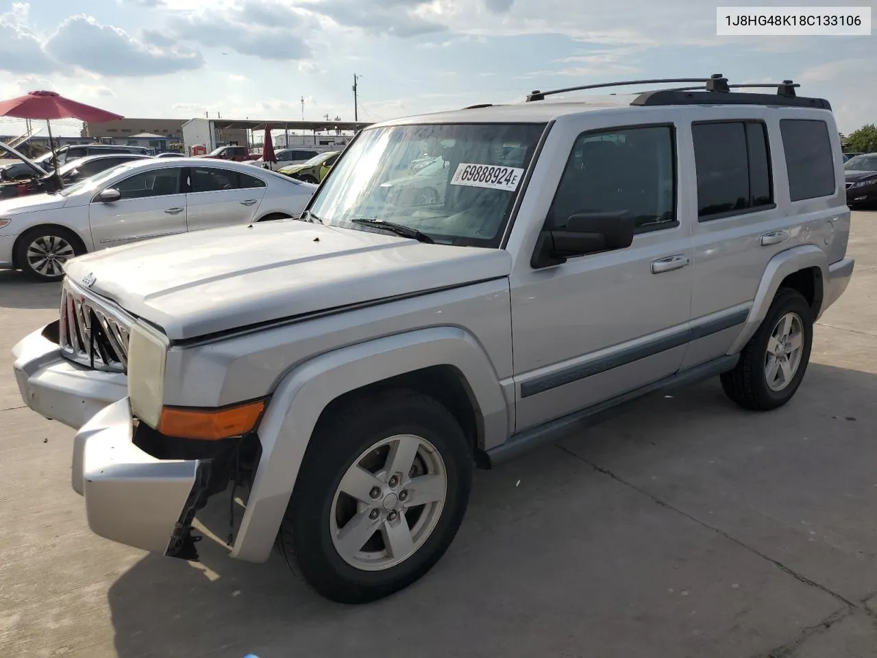 2008 Jeep Commander Sport VIN: 1J8HG48K18C133106 Lot: 69888924