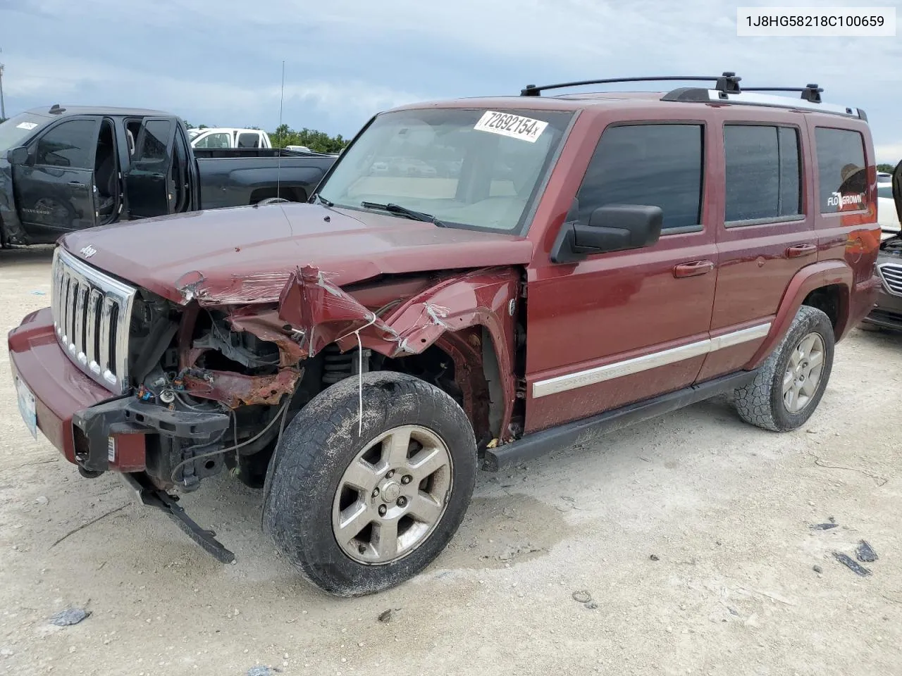 2008 Jeep Commander Limited VIN: 1J8HG58218C100659 Lot: 72692154