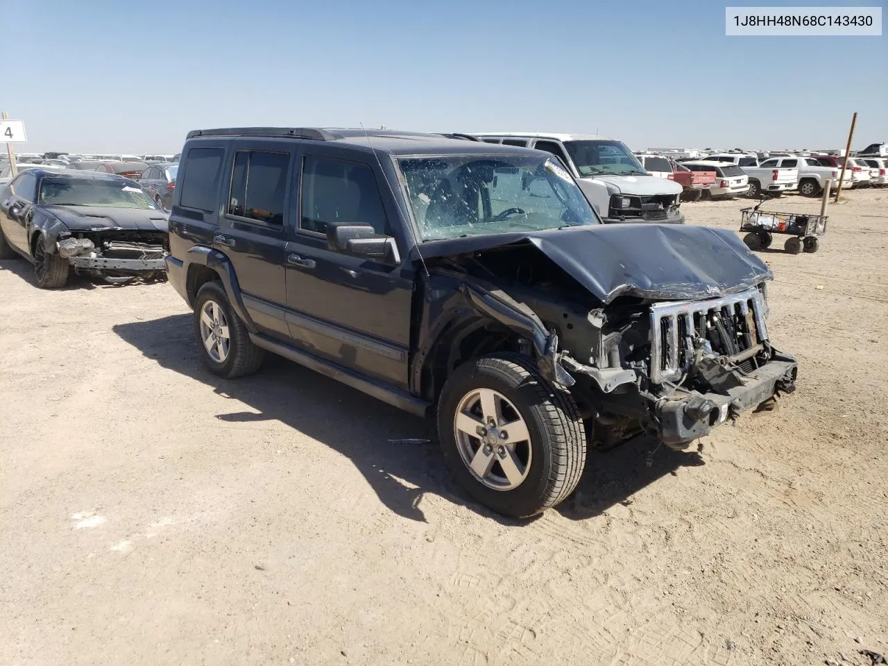 2008 Jeep Commander Sport VIN: 1J8HH48N68C143430 Lot: 73733794