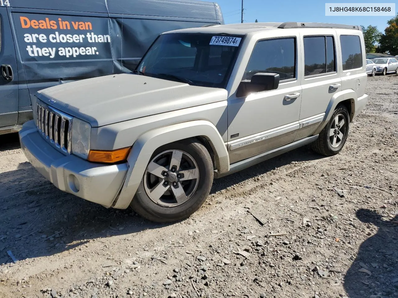 2008 Jeep Commander Sport VIN: 1J8HG48K68C158468 Lot: 73749874