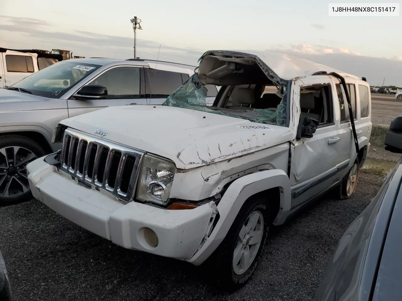 2008 Jeep Commander Sport VIN: 1J8HH48NX8C151417 Lot: 73782404