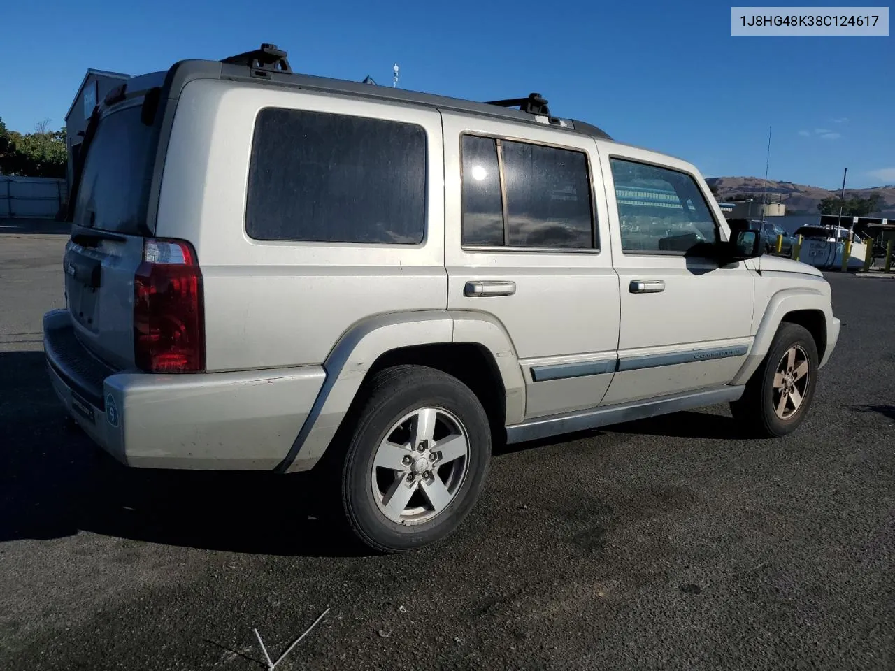 2008 Jeep Commander Sport VIN: 1J8HG48K38C124617 Lot: 74362374