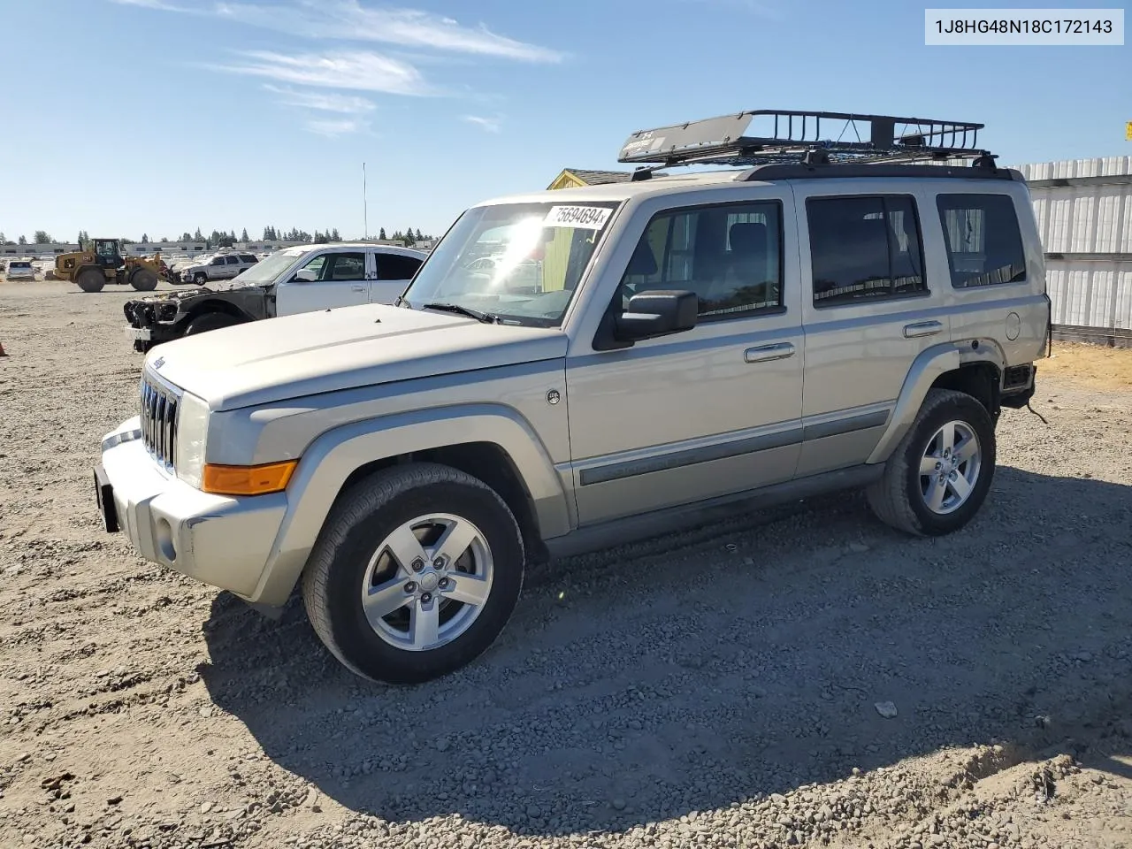 2008 Jeep Commander Sport VIN: 1J8HG48N18C172143 Lot: 75694694