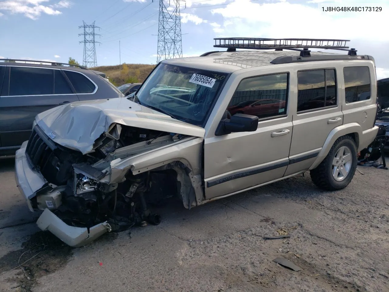 2008 Jeep Commander Sport VIN: 1J8HG48K48C173129 Lot: 76095064