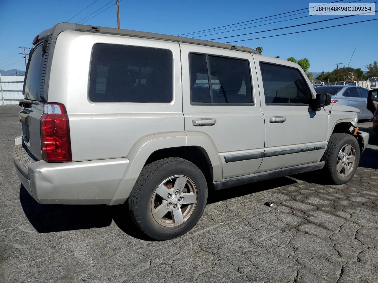 2008 Jeep Commander Sport VIN: 1J8HH48K98C209264 Lot: 77374894