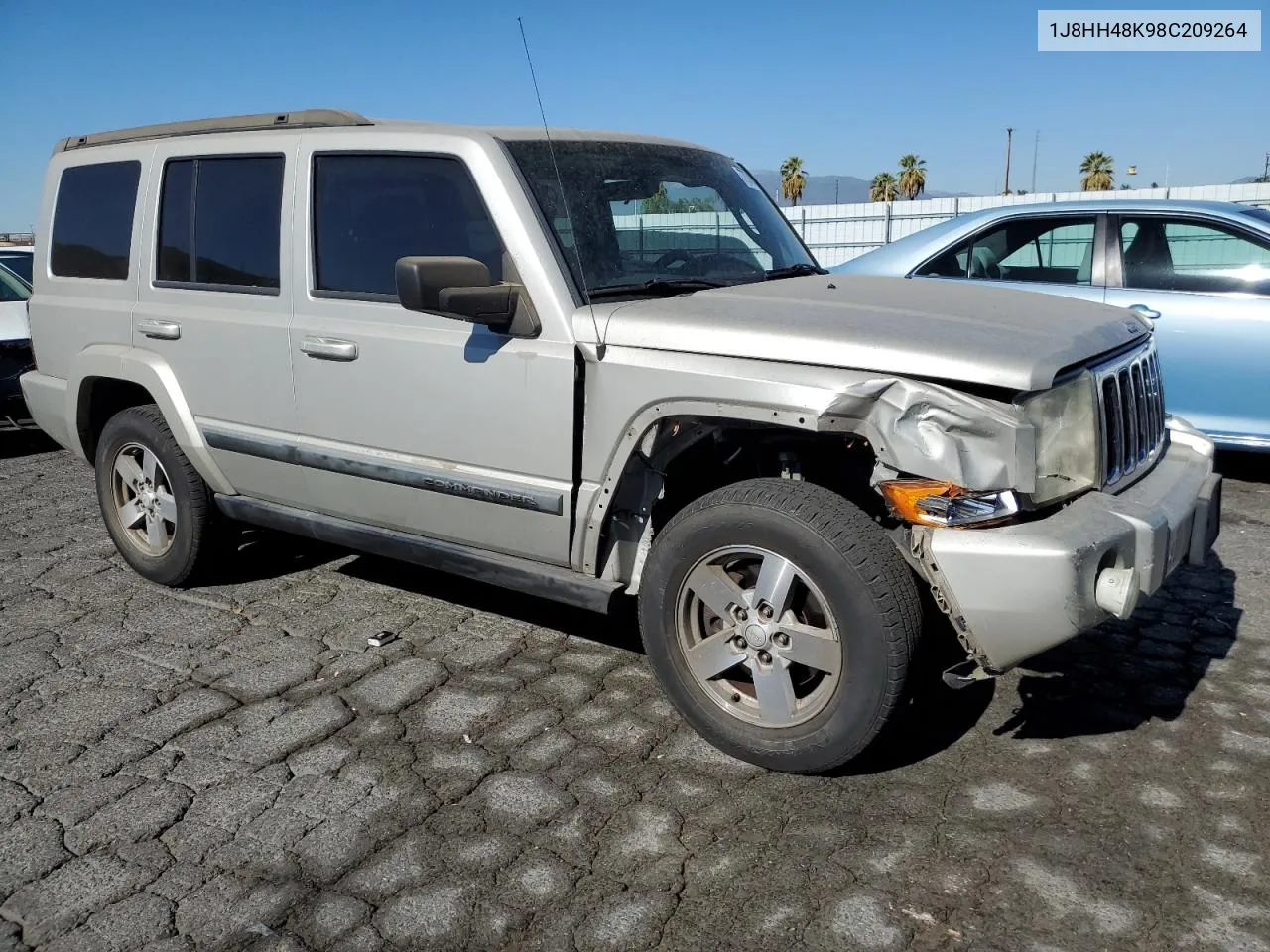 2008 Jeep Commander Sport VIN: 1J8HH48K98C209264 Lot: 77374894