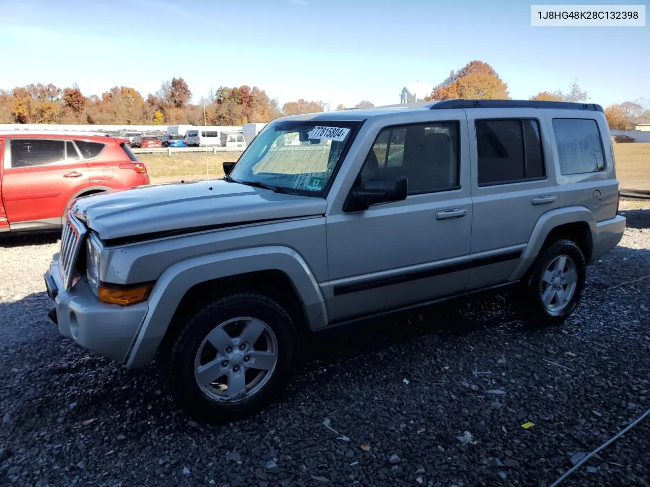 2008 Jeep Commander Sport VIN: 1J8HG48K28C132398 Lot: 77815804