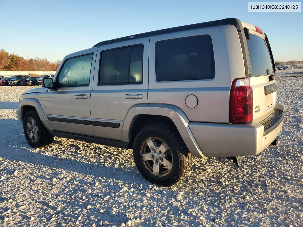 2008 Jeep Commander Sport VIN: 1J8HG48KX8C248125 Lot: 77827664