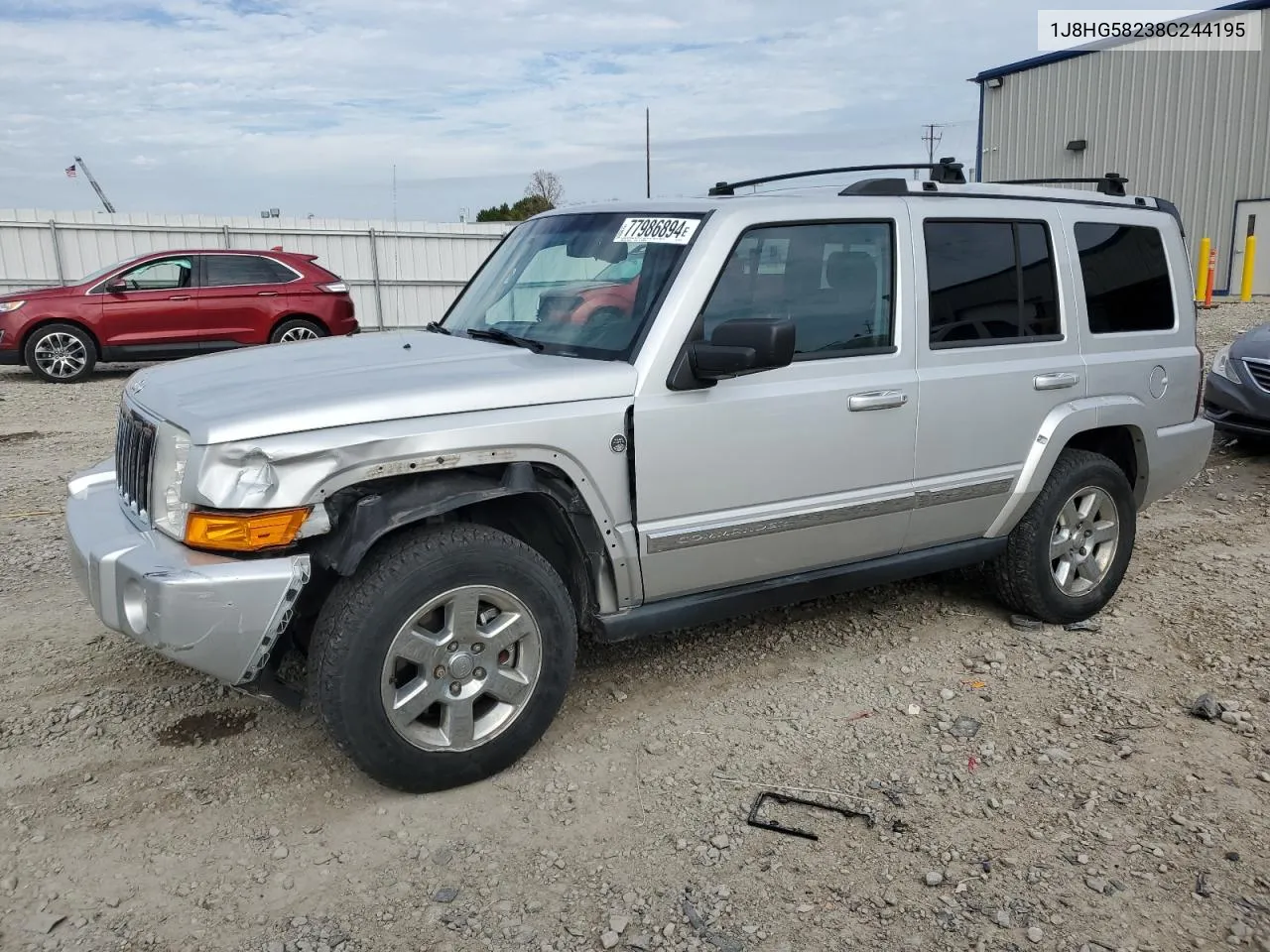 2008 Jeep Commander Limited VIN: 1J8HG58238C244195 Lot: 77986894