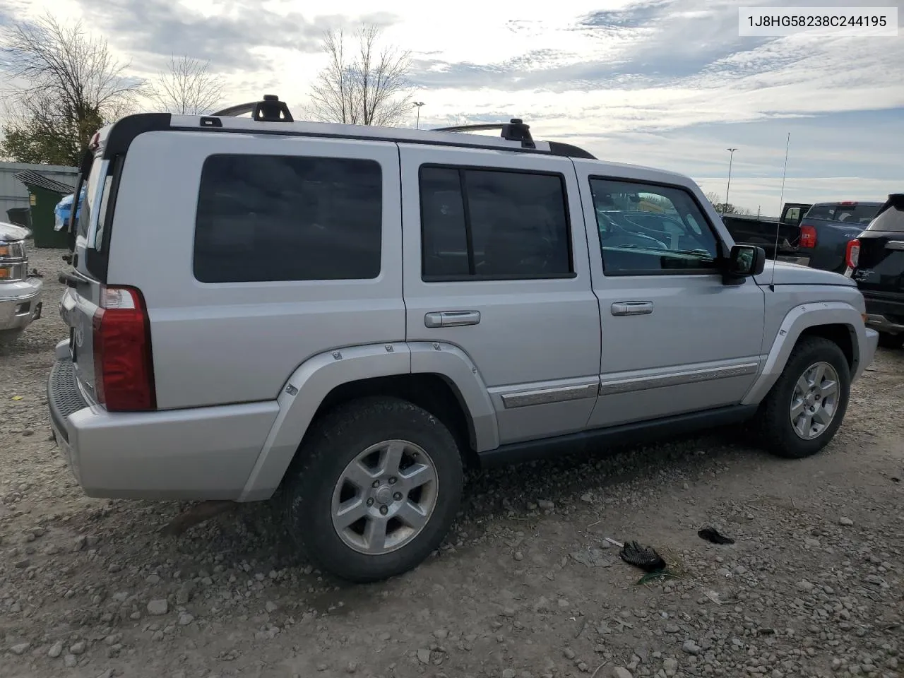 2008 Jeep Commander Limited VIN: 1J8HG58238C244195 Lot: 77986894