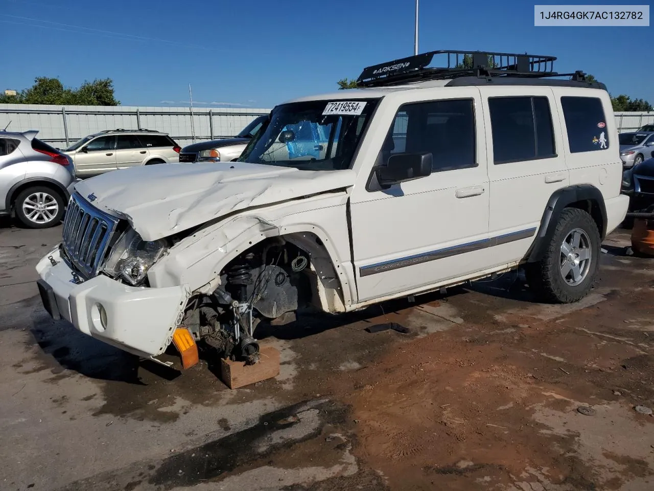 2010 Jeep Commander Sport VIN: 1J4RG4GK7AC132782 Lot: 72419554