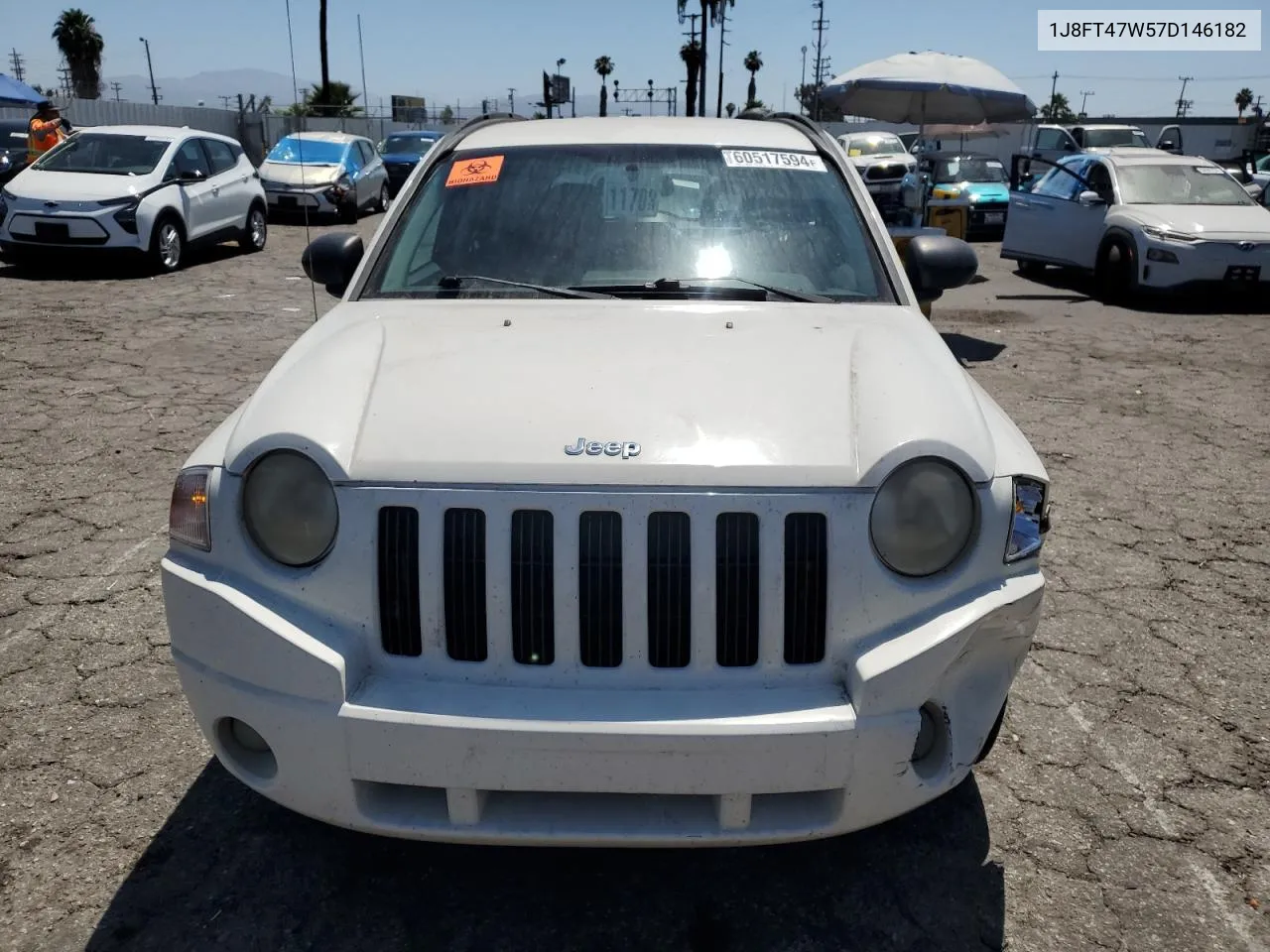 2007 Jeep Compass VIN: 1J8FT47W57D146182 Lot: 60517594