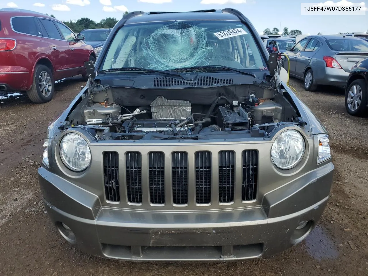 2007 Jeep Compass VIN: 1J8FF47W07D356177 Lot: 63639424