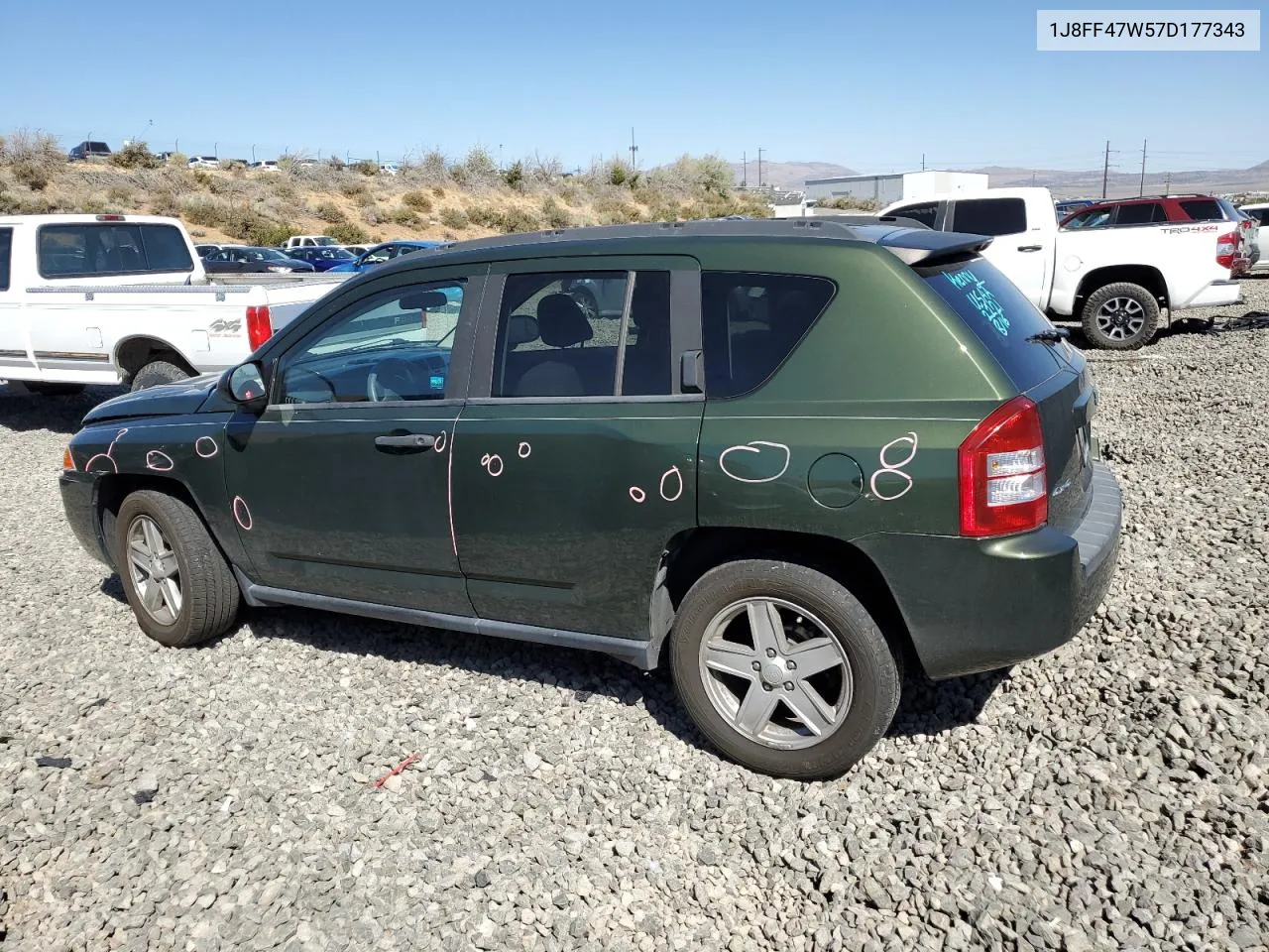 2007 Jeep Compass VIN: 1J8FF47W57D177343 Lot: 68971564