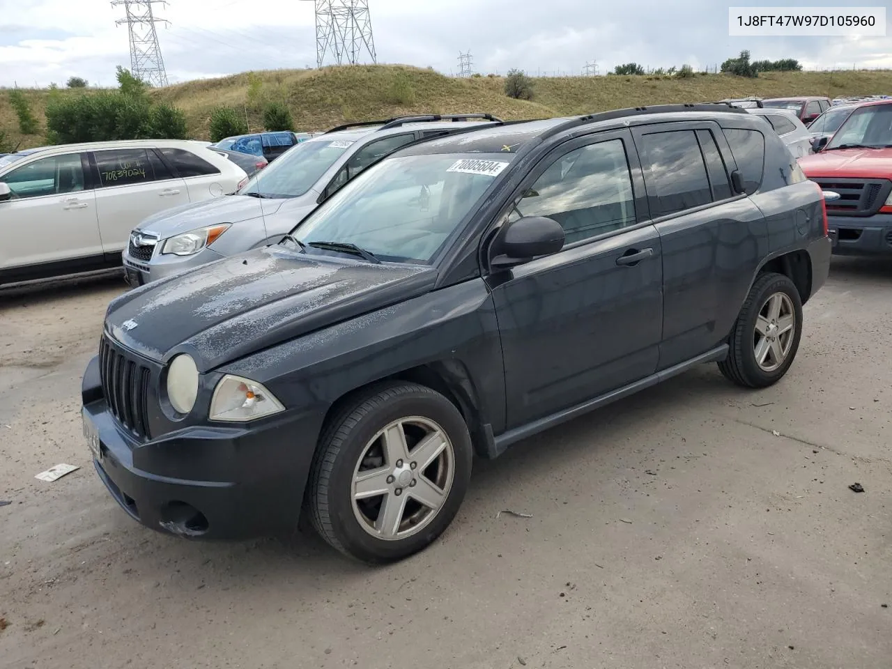 2007 Jeep Compass VIN: 1J8FT47W97D105960 Lot: 70805604