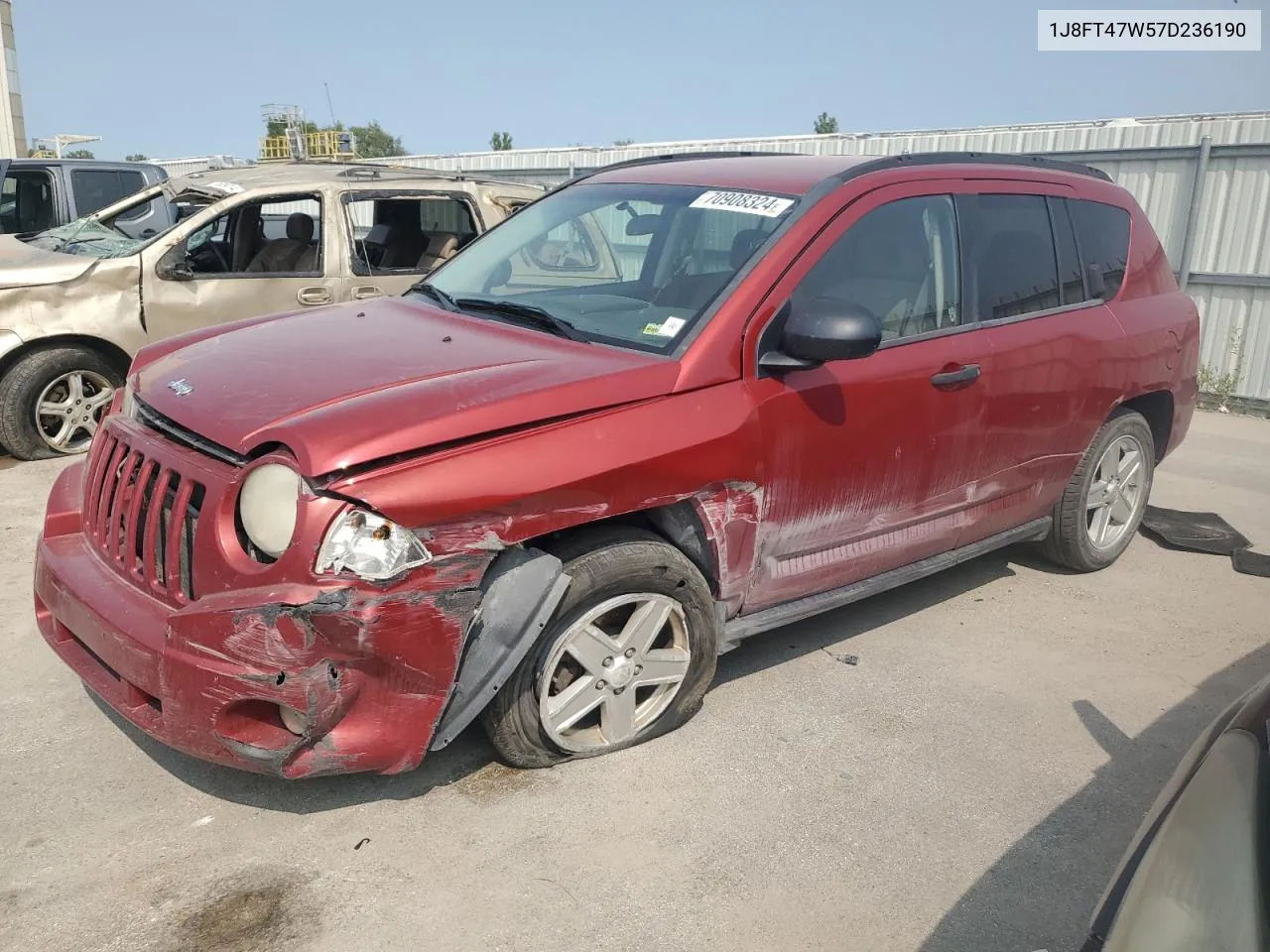 1J8FT47W57D236190 2007 Jeep Compass