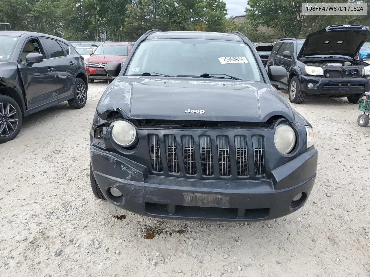 2007 Jeep Compass VIN: 1J8FF47W87D170824 Lot: 72900844