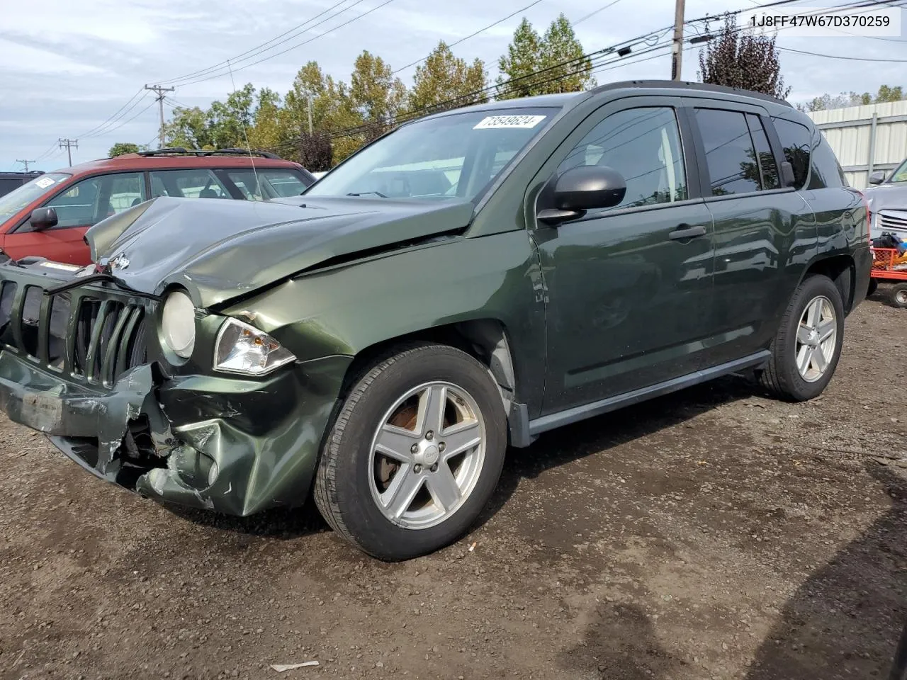 2007 Jeep Compass VIN: 1J8FF47W67D370259 Lot: 73549624