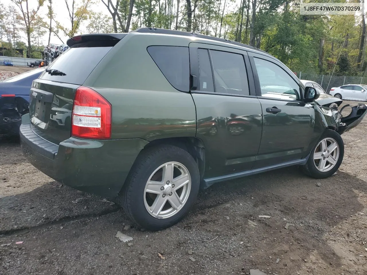 2007 Jeep Compass VIN: 1J8FF47W67D370259 Lot: 73549624